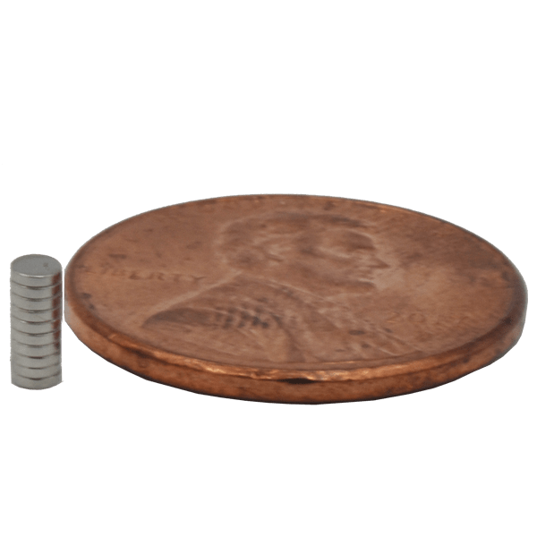 SuperMagnetMan Neodymium Disc Magnet.  Used as medical magnets, holding magnets, sensor magnets, consumer electronics magnets.  These small magnets are strong rare earth neodymium magnets also used as automotive magnets.