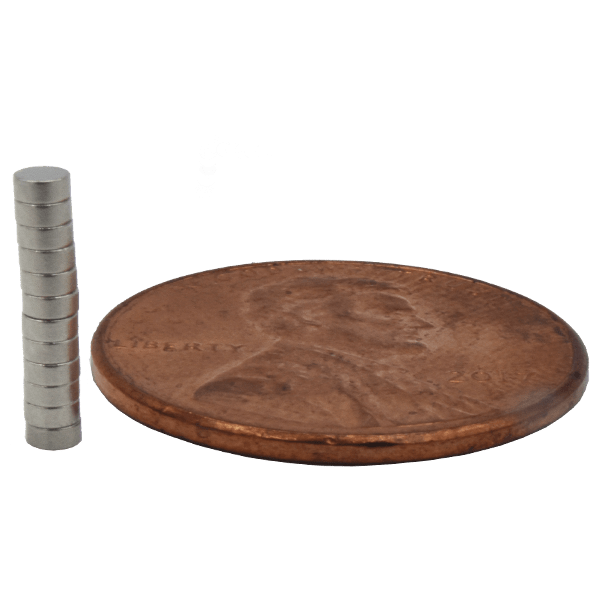 SuperMagnetMan Neodymium Disc Magnet.  Used as medical magnets, holding magnets, sensor magnets, consumer electronics magnets.  These small magnets are strong rare earth neodymium magnets also used as automotive magnets.