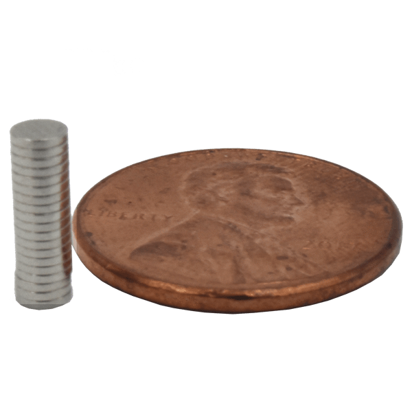 SuperMagnetMan Neodymium Disc Magnet.  Used as medical magnets, holding magnets, sensor magnets, consumer electronics magnets.  These small magnets are strong rare earth neodymium magnets also used as automotive magnets.