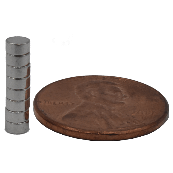 SuperMagnetMan Neodymium Disc Magnet.  Used as medical magnets, holding magnets, sensor magnets, consumer electronics magnets.  These small magnets are strong rare earth neodymium magnets also used as automotive magnets.