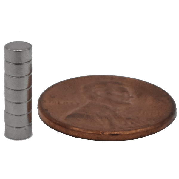 SuperMagnetMan Neodymium Disc Magnet.  Used as medical magnets, holding magnets, sensor magnets, consumer electronics magnets.  These small magnets are strong rare earth neodymium magnets also used as automotive magnets.