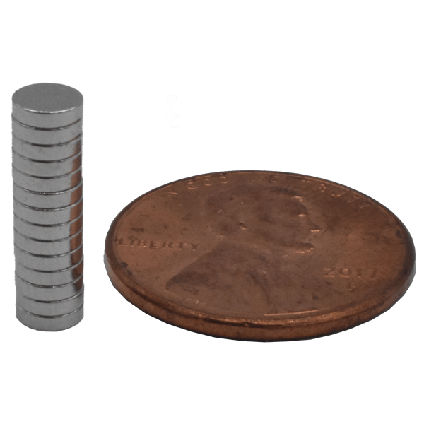 SuperMagnetMan Neodymium Disc Magnet.  Used as medical magnets, holding magnets, sensor magnets, consumer electronics magnets.  These small magnets are strong rare earth neodymium magnets also used as automotive magnets.