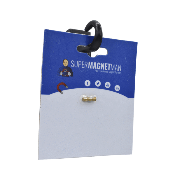 SuperMagnetMan Neodymium Disc Magnet.  Used as medical magnets, holding magnets, sensor magnets, consumer electronics magnets.  These small magnets are strong rare earth neodymium magnets also used as automotive magnets.