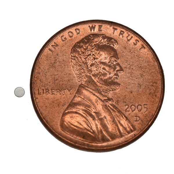 SuperMagnetMan Neodymium Disc Magnet.  Used as medical magnets, holding magnets, sensor magnets, consumer electronics magnets.  These small magnets are strong rare earth neodymium magnets also used as automotive magnets.