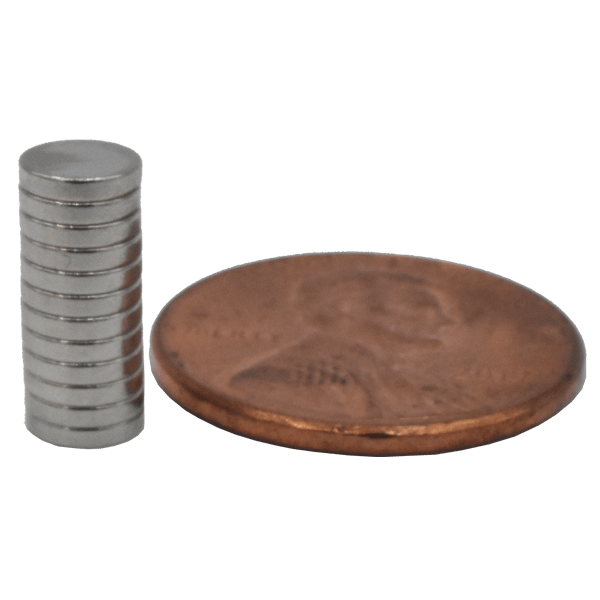 SuperMagnetMan Neodymium Disc Magnet.  Used as medical magnets, holding magnets, sensor magnets, consumer electronics magnets.  These disc magnets are strong rare earth neodymium magnets also used as automotive magnets.