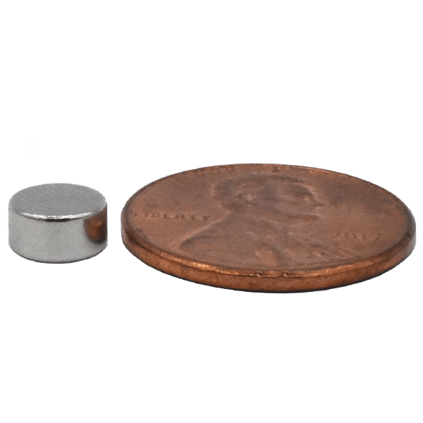 thumbnail interactive-video image 1 of Apex Magnets 3/4" X 1/8" Disc Neodymium Rare Earth Magnets - N48 Grade, Nickel Coated, North Pole Marked 1 of 3