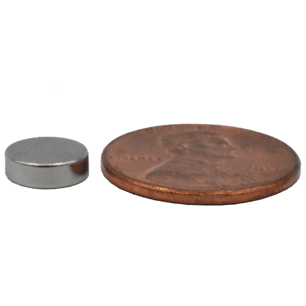 8mm dia x 2.5mm th Neodymium Disc Magnet N40 | SuperMagnetMan