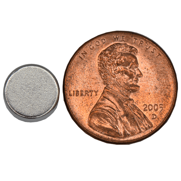 SuperMagnetMan Neodymium Disc Magnet.  Used as medical magnets, holding magnets, sensor magnets, consumer electronics magnets.  These disc magnets are strong rare earth neodymium magnets also used as automotive magnets.