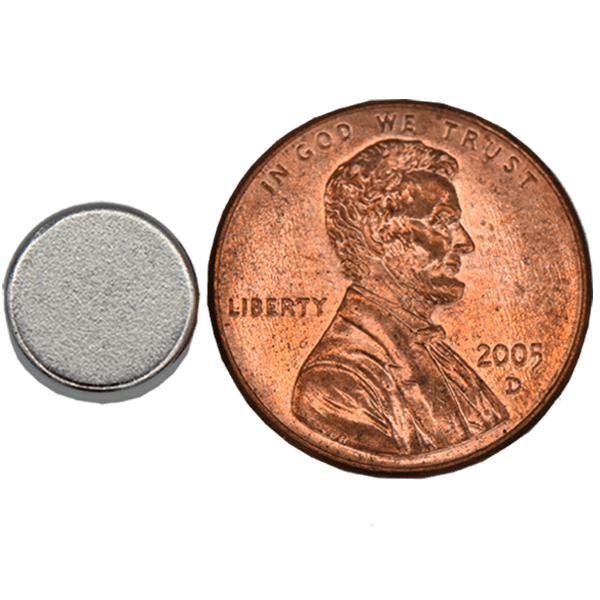 SuperMagnetMan Neodymium Disc Magnet.  Used as medical magnets, holding magnets, sensor magnets, consumer electronics magnets.  These disc magnets are strong rare earth neodymium magnets also used as automotive magnets.