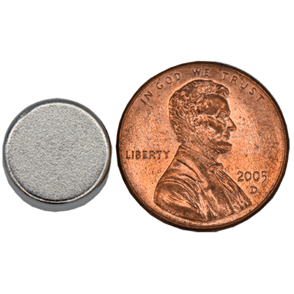 SuperMagnetMan Neodymium Disc Magnet.  Used as medical magnets, holding magnets, sensor magnets, consumer electronics magnets.  These disc magnets are strong rare earth neodymium magnets also used as automotive magnets.
