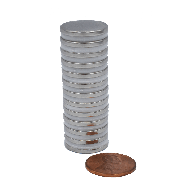 SuperMagnetMan Neodymium Disc Magnet.  Used as medical magnets, holding magnets, sensor magnets, consumer electronics magnets.  These disc magnets are strong rare earth neodymium magnets also used as automotive magnets.