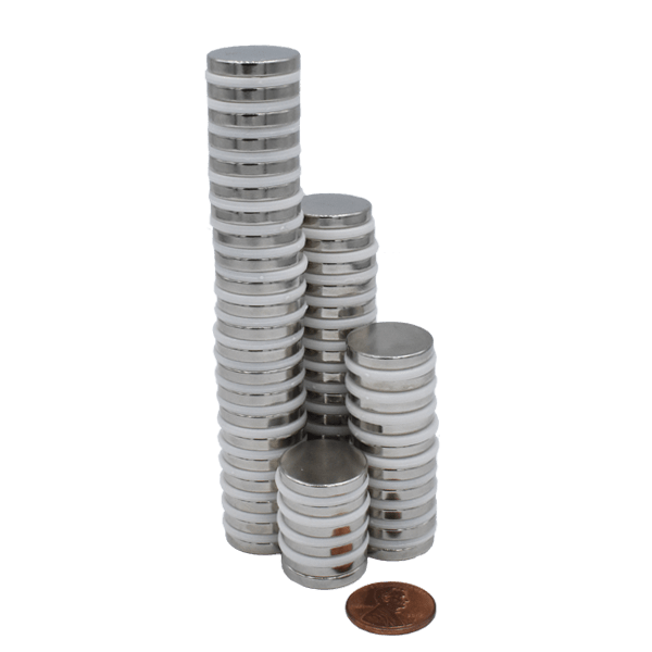 SuperMagnetMan Neodymium Disc Magnet.  Used as medical magnets, holding magnets, sensor magnets, consumer electronics magnets.  These disc magnets are strong rare earth neodymium magnets also used as automotive magnets.