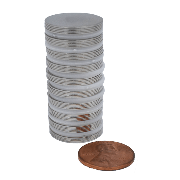 SuperMagnetMan Neodymium Disc Magnet.  Used as medical magnets, holding magnets, sensor magnets, consumer electronics magnets.  These disc magnets are strong rare earth neodymium magnets also used as automotive magnets.