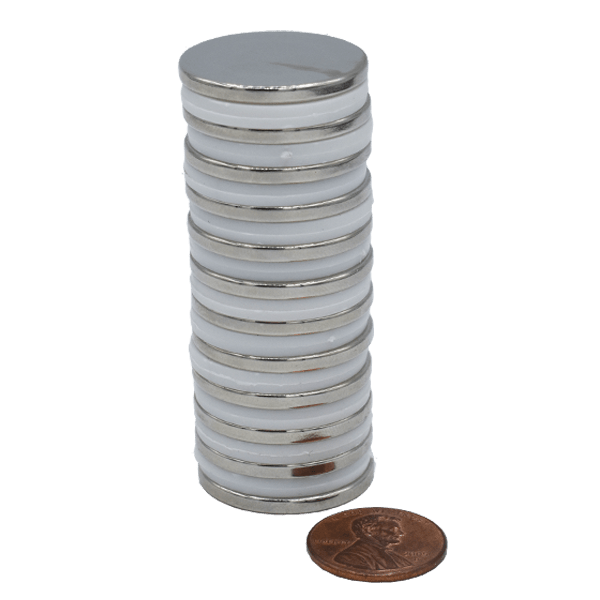 SuperMagnetMan Neodymium Disc Magnet.  Used as medical magnets, holding magnets, sensor magnets, consumer electronics magnets.  These disc magnets are strong rare earth neodymium magnets also used as automotive magnets.