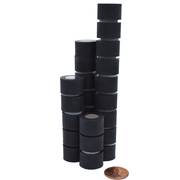 Strong Rare Earth Rubber Coated Neodymium Disc Magnet are perfect as holding magnets. Rubber Coated magnets can be used as whiteboard magnets.
