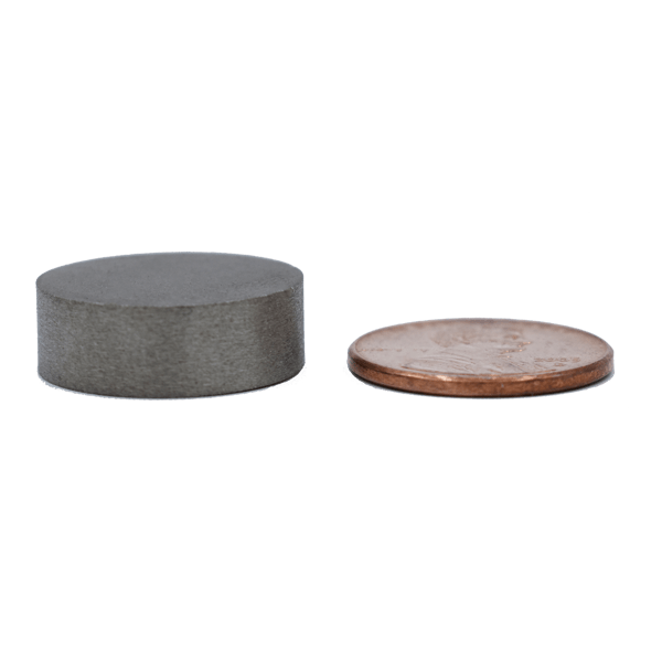 SuperMagnetMan Samarium Cobalt Disc Magnet.  Great as high temperature magnets. Used as aerospace magnets, military magnets, sensor magnets, consumer electronics magnets.  These disc magnets are strong rare earth SmCo magnets also used as automotive magnets.