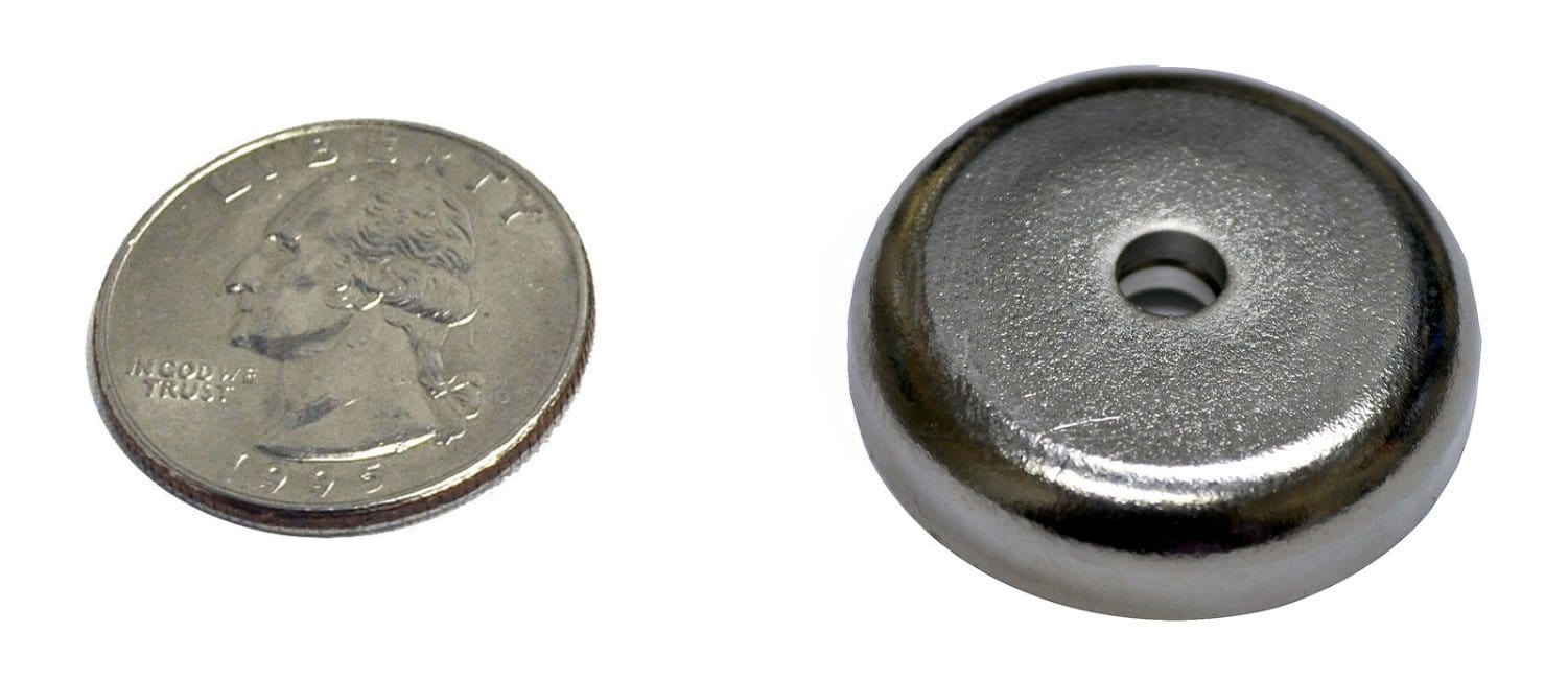 SuperMagnetMan Cap Magnet. Also known as Pot Magnet. Excellent as holding magnets. Provides a strong holding magnet in a smaller area. These holding magnets can provide greater holding and pull force. www.supermagnetman.com