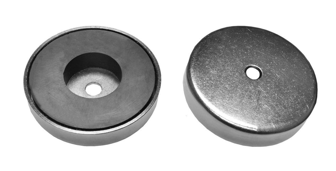 SuperMagnetMan Cap Magnet. Also known as Pot Magnet. Excellent as holding magnets. Provides a strong holding magnet in a smaller area. These holding magnets can provide greater holding and pull force. www.supermagnetman.com