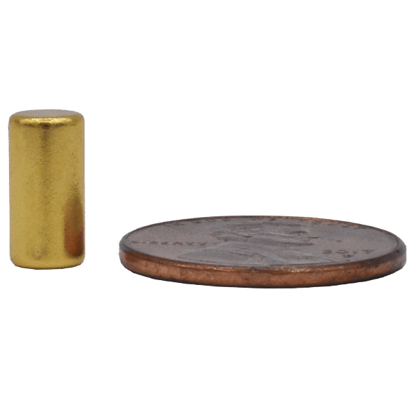 SuperMagnetMan Neodymium Cylinder Magnet.  Used as medical magnets, holding magnets, sensor magnets, consumer electronics magnets.  These cylinder magnets are strong rare earth neodymium magnets also used as automotive magnets.
