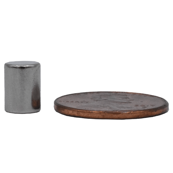 SuperMagnetMan Neodymium Cylinder Magnet.  Used as medical magnets, holding magnets, sensor magnets, consumer electronics magnets.  These cylinder magnets are strong rare earth neodymium magnets also used as automotive magnets.