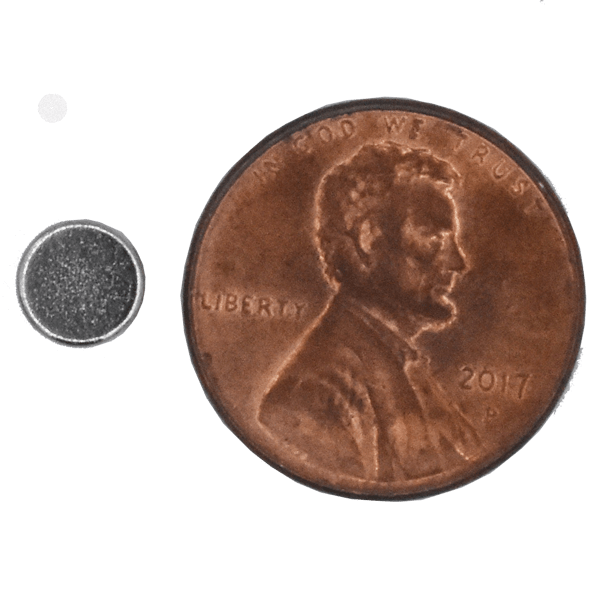 SuperMagnetMan Neodymium Cylinder Magnet.  Used as medical magnets, holding magnets, sensor magnets, consumer electronics magnets.  These cylinder magnets are strong rare earth neodymium magnets also used as automotive magnets.