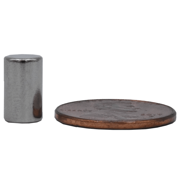 SuperMagnetMan Neodymium Cylinder Magnet.  Used as medical magnets, holding magnets, sensor magnets, consumer electronics magnets.  These cylinder magnets are strong rare earth neodymium magnets also used as automotive magnets.