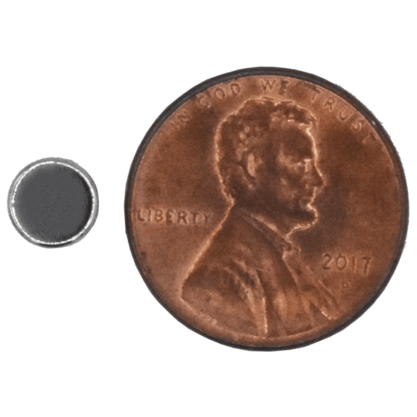 SuperMagnetMan Neodymium Cylinder Magnet.  Used as medical magnets, holding magnets, sensor magnets, consumer electronics magnets.  These cylinder magnets are strong rare earth neodymium magnets also used as automotive magnets.