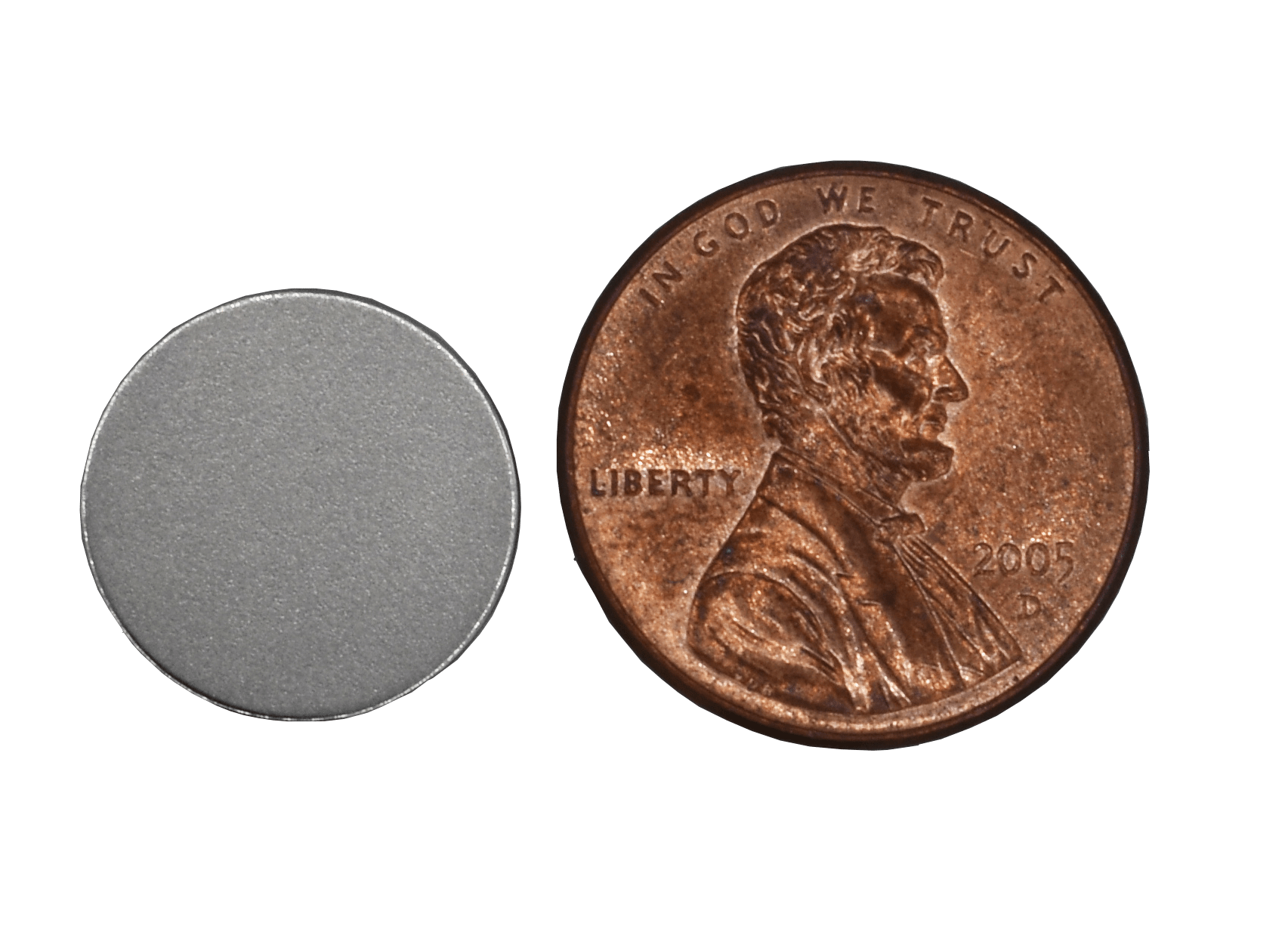 SuperMagnetMan Neodymium Disc Magnet.  Used as medical magnets, holding magnets, sensor magnets, consumer electronics magnets.  These disc magnets are strong rare earth neodymium magnets also used as automotive magnets.