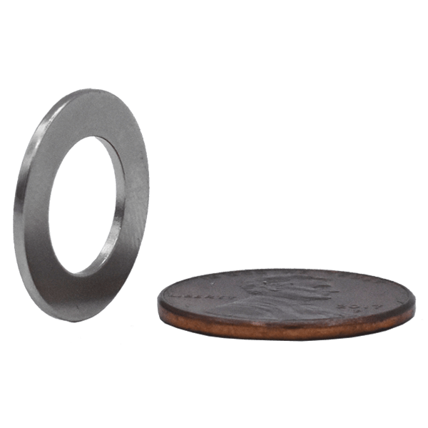 Neodymium Ring Magnet 17mm OD x 10mm ID x 1mm N45H Axially
