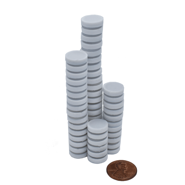 SuperMagnetMan Teflon Coated Neodymium Disc Magnet.  Used as medical magnets, sensor magnets, consumer electronics magnets.  Teflon coated disc magnets are strong rare earth neodymium magnet and the Teflon coating provides great protection to the neodymium magnet.