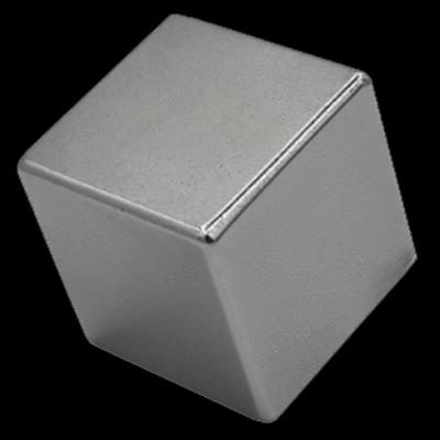 0.500" (12.7 mm) Cube Magnet. N50 Rare Earth Neodymium Cube Magnet, Magnetized, Nickel Plated. 