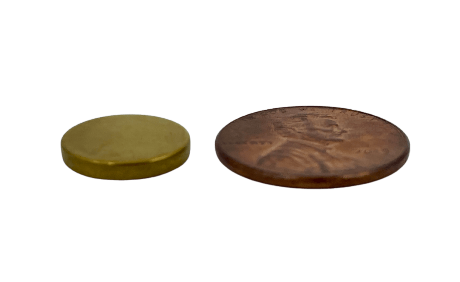 SuperMagnetMan Neodymium Disc Magnet.  Used as medical magnets, holding magnets, sensor magnets, consumer electronics magnets.  These small magnets are strong rare earth neodymium magnets with Titanium Nitride coating. 