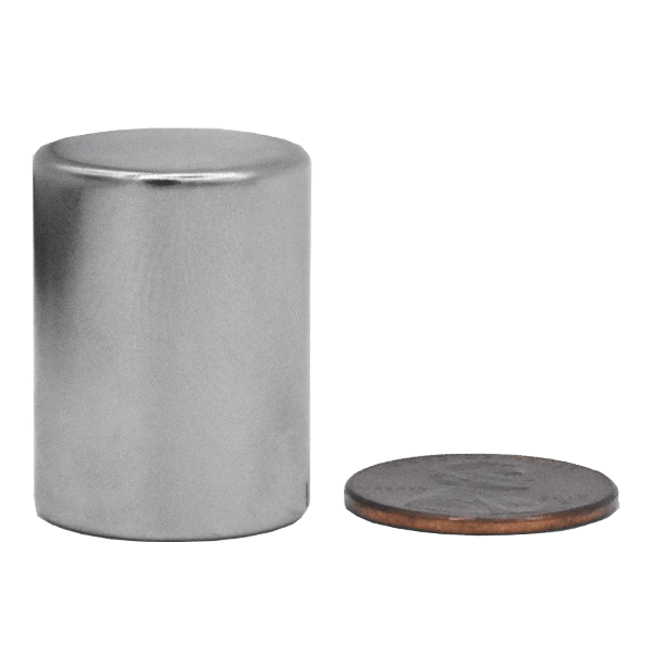 SuperMagnetMan Neodymium Cylinder Magnet.  Used as medical magnets, holding magnets, sensor magnets, consumer electronics magnets.  These cylinder magnets are strong rare earth neodymium magnets also used as automotive magnets. 