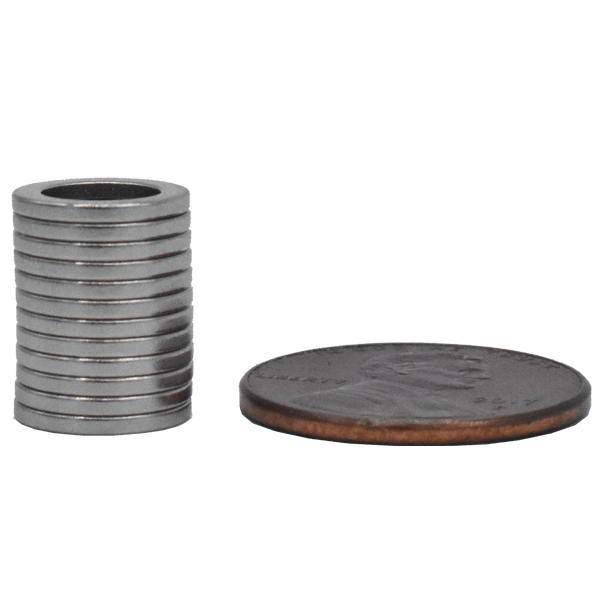 SuperMagnetMan Neodymium Ring Magnet.  Used as medical magnets, motor magnets, sensor magnets, consumer electronics magnets.  These ring magnets are strong rare earth neodymium magnets also used as automotive magnets.  www.supermagnetman.com