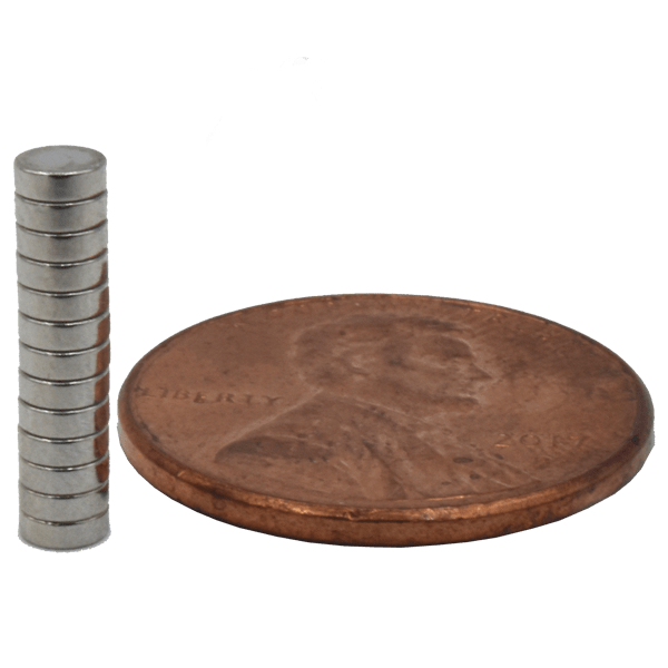 SuperMagnetMan Neodymium Disc Magnet.  Used as medical magnets, holding magnets, sensor magnets, consumer electronics magnets.  These disc magnets are strong rare earth neodymium magnets also used as automotive magnets. 