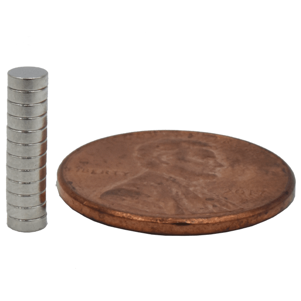 SuperMagnetMan Neodymium Disc Magnet.  Used as medical magnets, holding magnets, sensor magnets, consumer electronics magnets.  These small magnets are strong rare earth neodymium magnets also used as automotive magnets. 