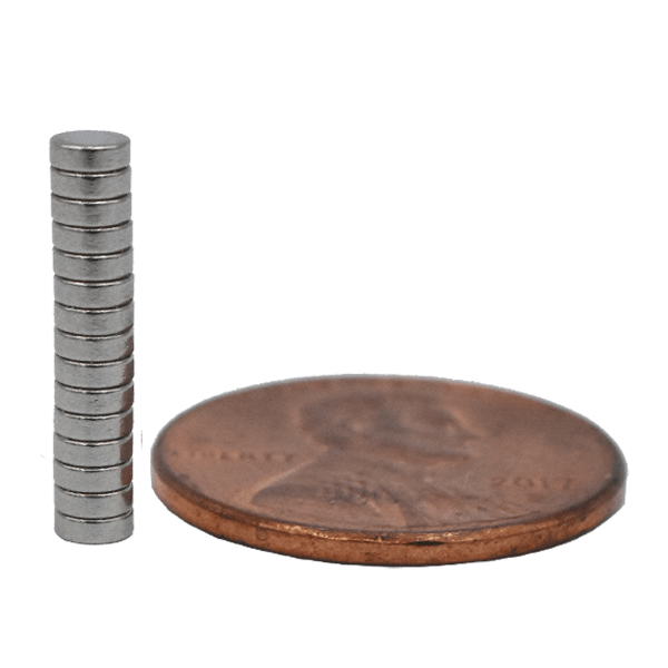 SuperMagnetMan Neodymium Disc Magnet.  Used as medical magnets, holding magnets, sensor magnets, consumer electronics magnets.  These small magnets are strong rare earth neodymium magnets also used as automotive magnets. 