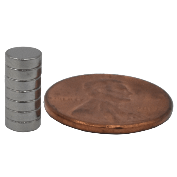 SuperMagnetMan Neodymium Disc Magnet.  Used as medical magnets, holding magnets, sensor magnets, consumer electronics magnets.  These disc magnets are strong rare earth neodymium magnets also used as automotive magnets. 