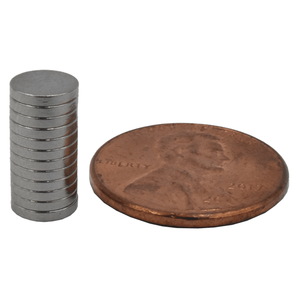 SuperMagnetMan Neodymium Disc Magnet.  Used as medical magnets, holding magnets, sensor magnets, consumer electronics magnets.  These disc magnets are strong rare earth neodymium magnets also used as automotive magnets. 