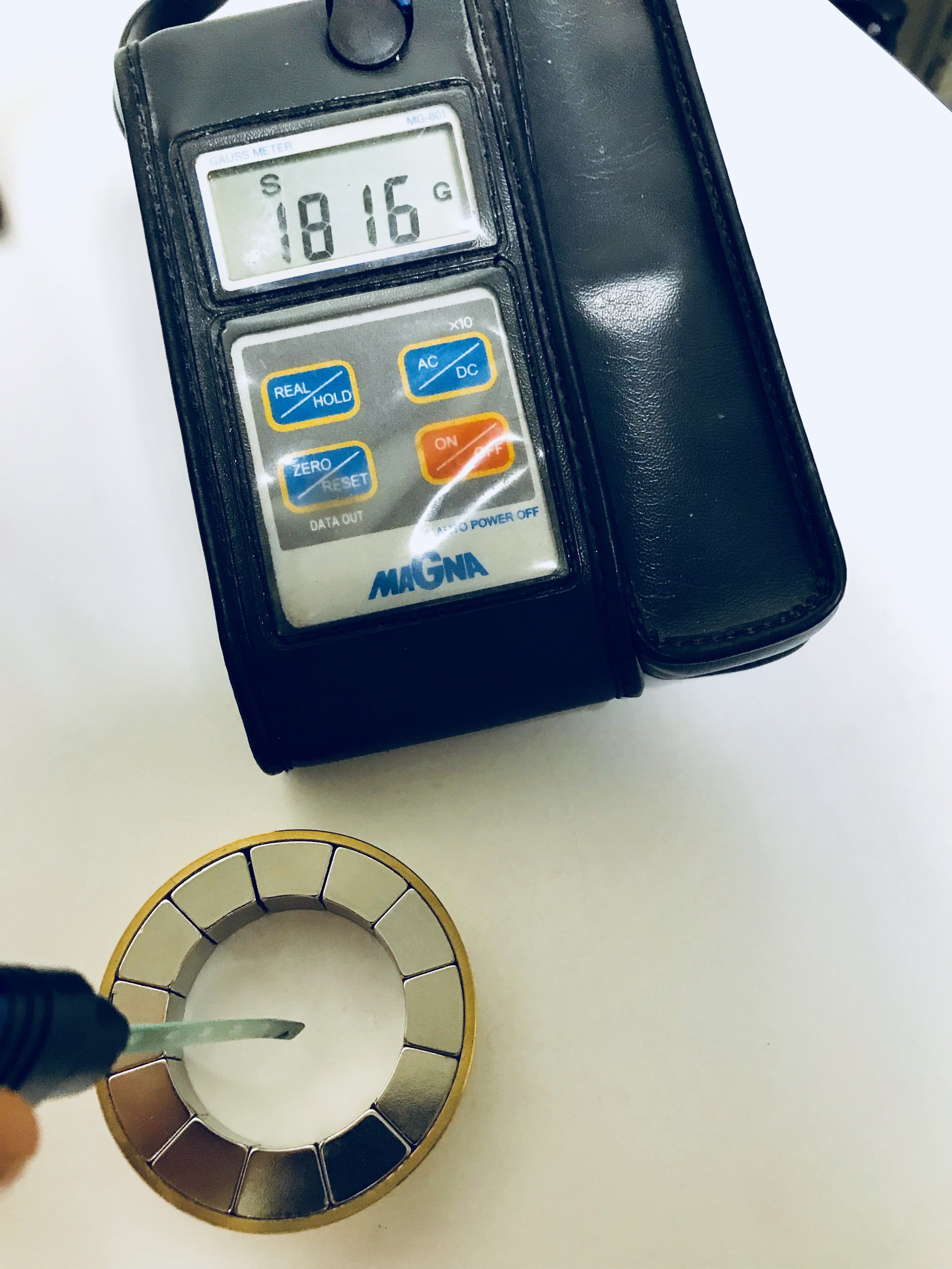 Halbach Array Magnets 64mm OD x 40mm ID x 12.80mm th N48H 2-pole