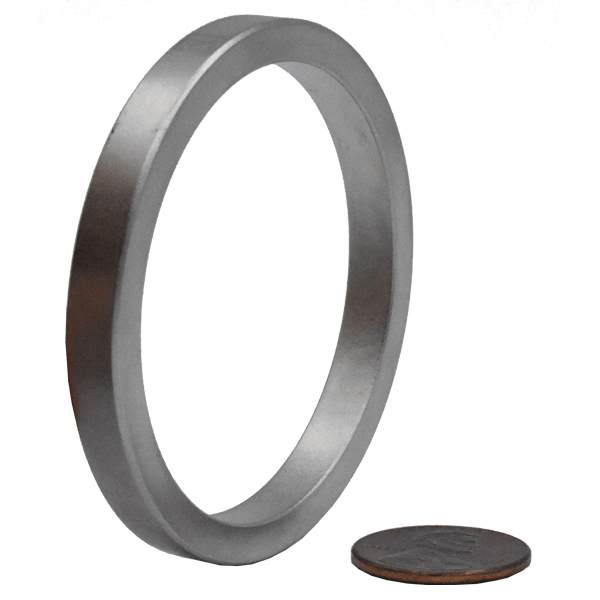 SuperMagnetMan Neodymium Ring Magnet.  Used as medical magnets, motor magnets, sensor magnets, consumer electronics magnets.  These ring magnets are strong rare earth neodymium magnets also used as automotive magnets.  www.supermagnetman.com