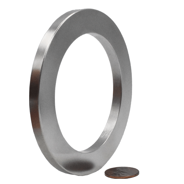 PMU Super Magnet w/ Ring Maximum Strength 35 Lbs Key Ring Magnet Magnetic  Keyring Pkg/6 