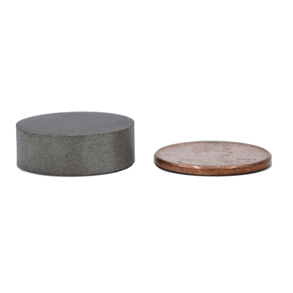 SuperMagnetMan Samarium Cobalt Disc Magnet.  Great as high temperature magnets. Used as aerospace magnets, military magnets, sensor magnets, consumer electronics magnets.  These disc magnets are strong rare earth SmCo magnets also used as automotive magnets. 