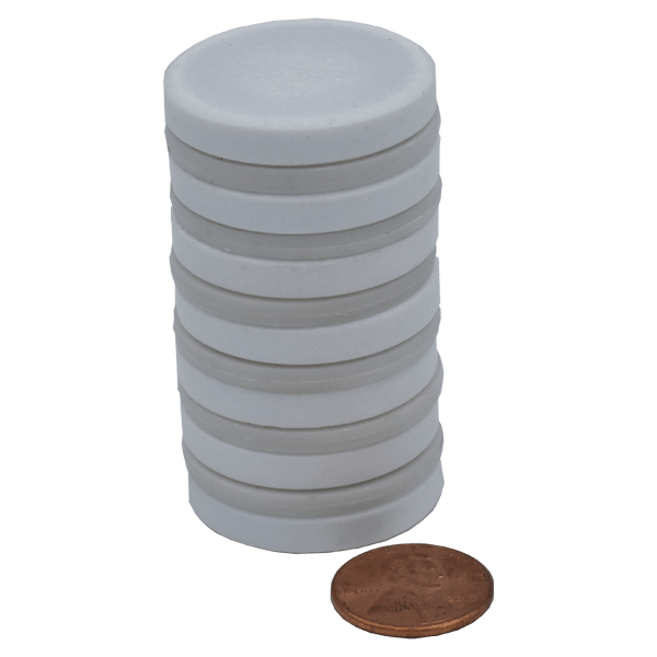 SuperMagnetMan Teflon Coated Neodymium Disc Magnet.  Used as medical magnets, sensor magnets, consumer electronics magnets.  Teflon coated disc magnets are strong rare earth neodymium magnet and the Teflon coating provides great protection to the neodymium magnet. 