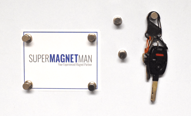 Magnet Pins are strong holding magnets with many uses.  These holding magnets are made with neodymium magnets and used on whiteboards and any magnetic surface.