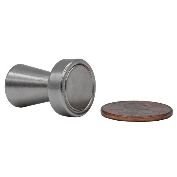 Magnet Pins are strong holding magnets with many uses.  These holding magnets are made with neodymium magnets and used on whiteboards and any magnetic surface.