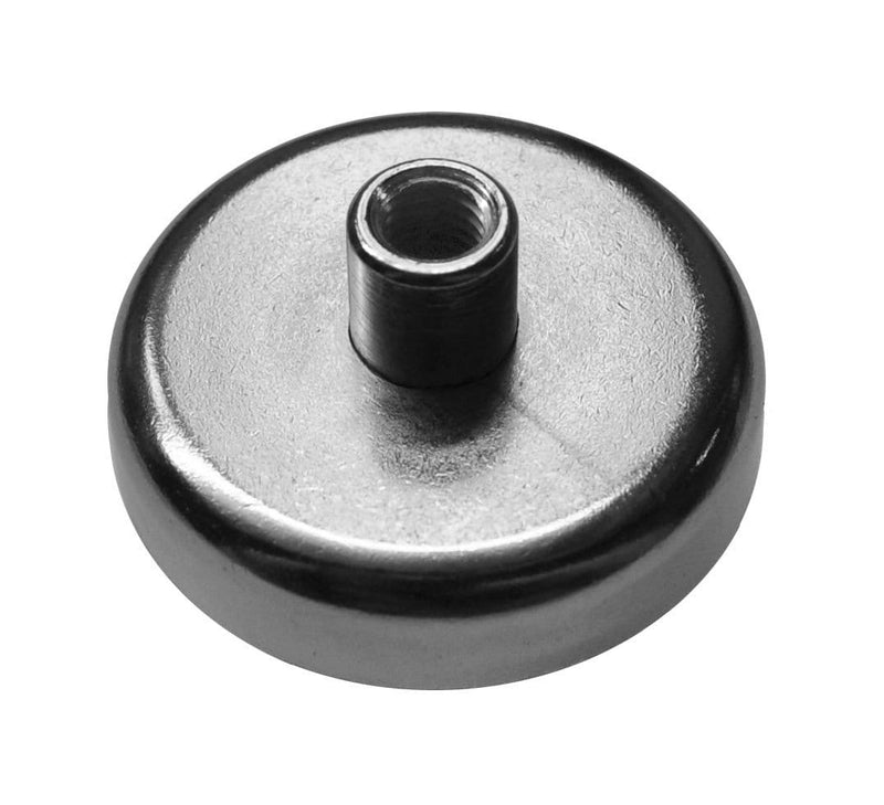 SuperMagnetMan Cap Magnet.  Also known as Pot Magnet. Excellent as holding magnets.  Provides a strong holding magnet in a smaller area.  These holding magnets can provide greater holding and pull force. www.supermagnetman.com