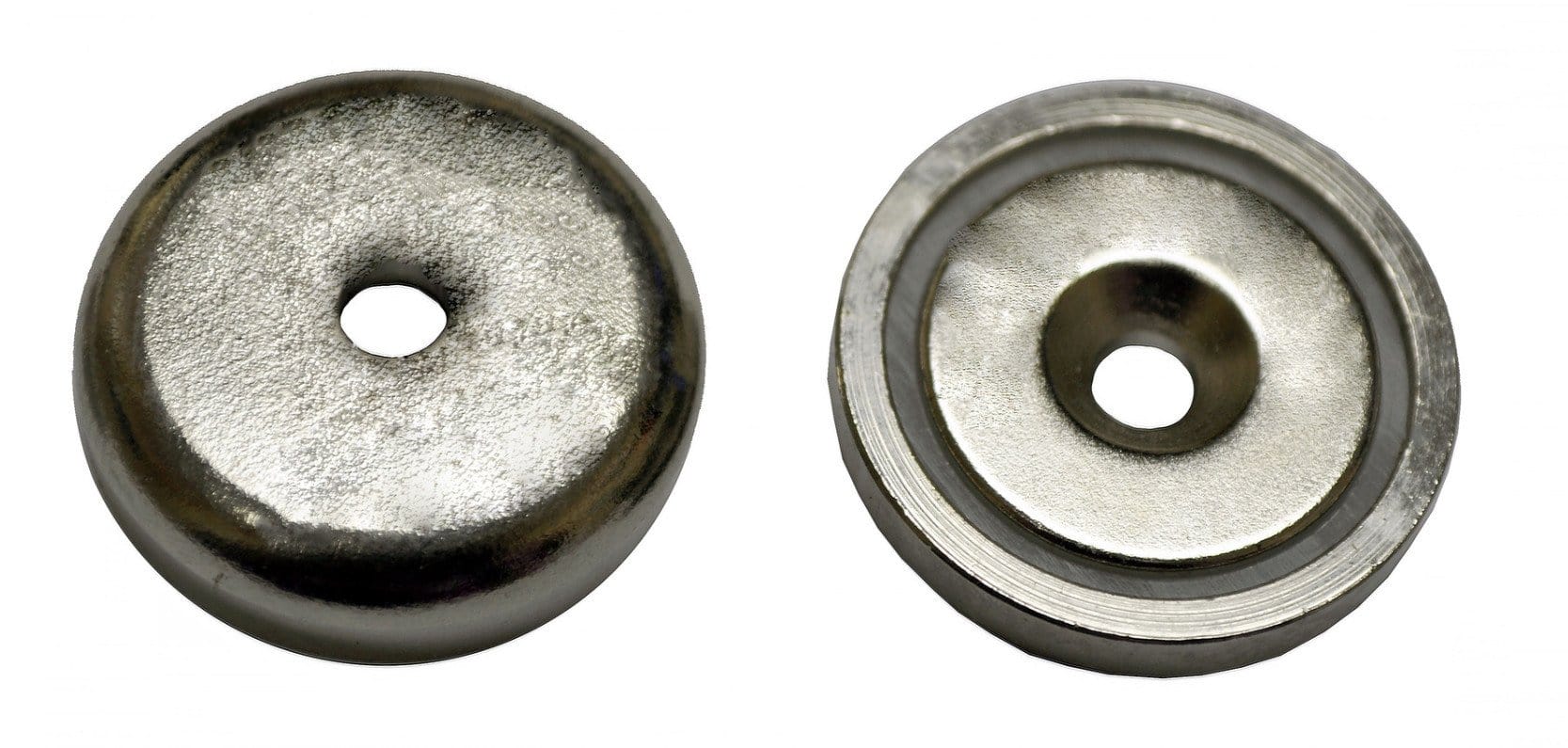 Cap Magnets 32mm OD x 5.50mm ID N40 55lb holding force | SuperMagnetMan