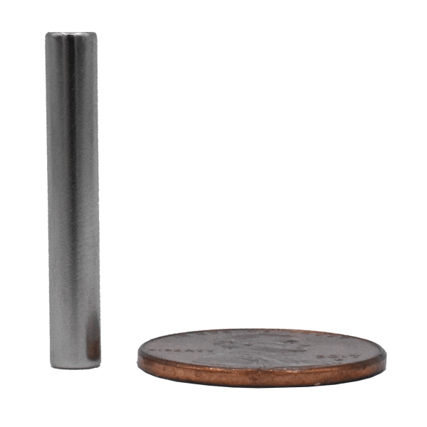 SuperMagnetMan Neodymium Cylinder Magnet.  Used as medical magnets, holding magnets, sensor magnets, consumer electronics magnets.  These cylinder magnets are strong rare earth neodymium magnets also used as automotive magnets. 