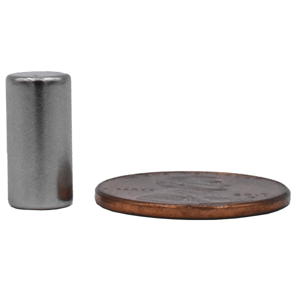 SuperMagnetMan Neodymium Cylinder Magnet.  Used as medical magnets, holding magnets, sensor magnets, consumer electronics magnets.  These cylinder magnets are strong rare earth neodymium magnets also used as automotive magnets. 